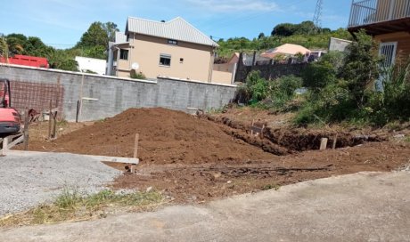 Terrassement pour construction à Saint Pierre Réunion 